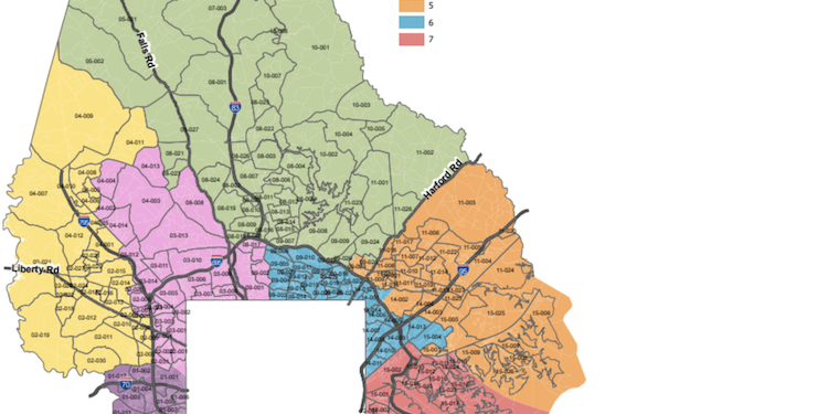 In Redistricting Lawsuit Baltimore County Council Proposes Another Map With One Majority Black 9787
