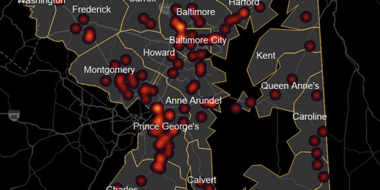 New Dashboard Tracks Every Fatal Crash In Maryland: Where Are The ...