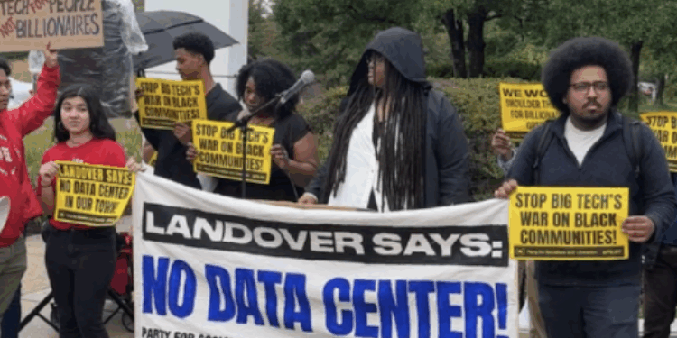 Dozens Rally In Prince George’s County Against Data Center Project At Abandoned Mall Site