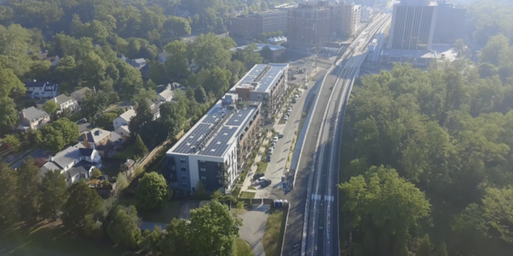 It’s A Drone Video Of The Purple Line