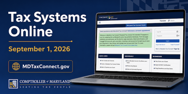 MD Retires 30-Year-Old Tax System For New Portal