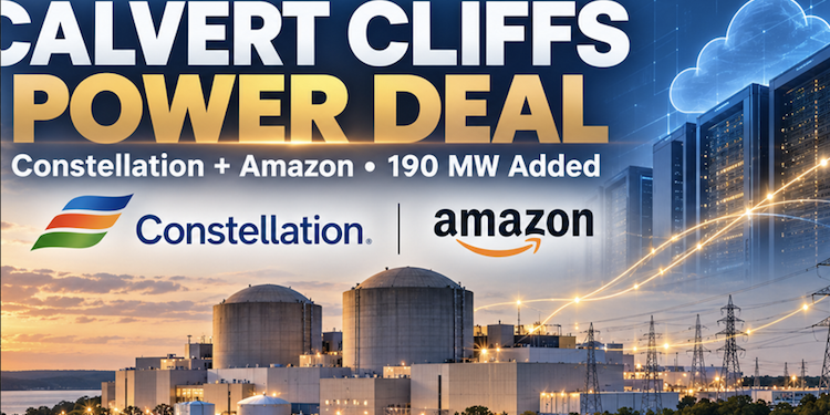 Amazon Deal Fuels $3B Calvert Cliffs Nuclear Upgrade